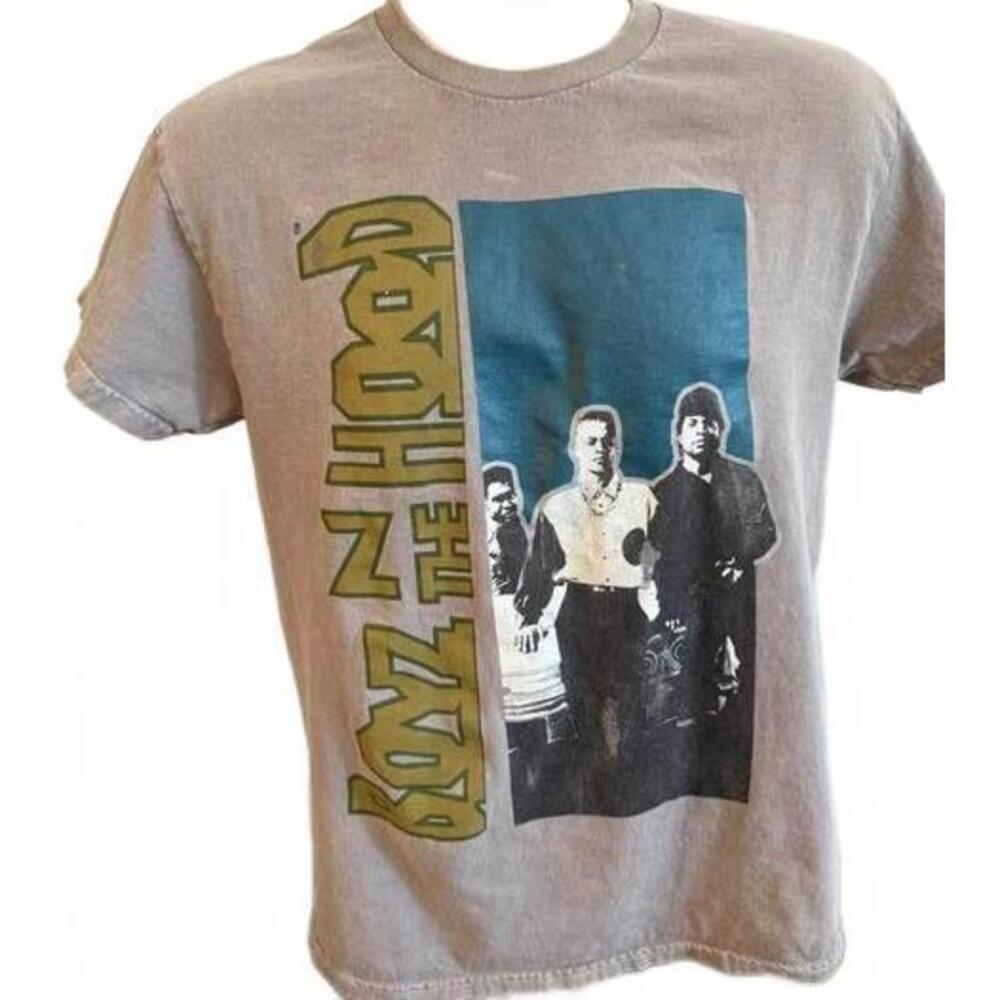 BOYZ IN THE HOOD MENS T SHIRT MEDIUM GRAY‎
